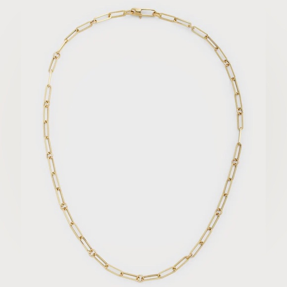 Roberto Coin 18k Yellow Gold Paper Clip Chain-Link Necklace - Picture 4 of 10